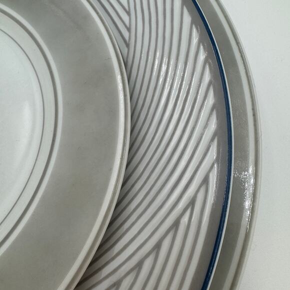 Vintage Salad Plates in Twill Blue by Dansk Set of 4, 9 inch - Picture 9 of 10